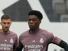 Real Madrid po boji na tréningovom ihrisku zakročil proti dvom hráčom Aurélien Tchouameni trénuje v Ciudad Real Madrid 2. mája 2026.
