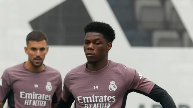 Aurélien Tchouameni trénuje v Ciudad Real Madrid 2. mája 2026. 