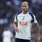 Richarlison z Tottenhamu Hotspur počas zápasu Premier League medzi Tottenham Hotspur a Leeds United na štadióne Tottenham Hotspur 11. mája 2026 v Londýne, Anglicko