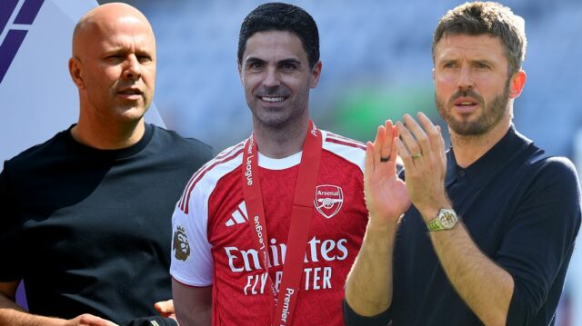 Arne Slot, Mikel Arteta a Michael Carrick budú dúfať, že ich tímy dokážu využiť výhodu na prestupovom trhu