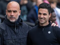 Šéf Arsenalu Mikel Arteta prekonal rekord po odchode Pepa Guardiolu z Man City Mikel Arteta a Pep Guardiola