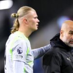 Pep Guardiola, manažér Manchestru City, spolupracuje s Erlingom Haalandom