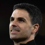 Tréner Arsenalu Mikel Arteta po zápase Premier League proti Burnley na Emirates Stadium