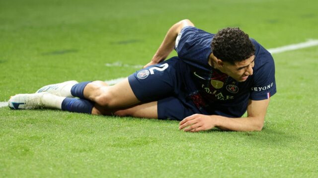 Štyria hráči vynechajú finále Ligy majstrov PSG proti Arsenalu po Achraf Hakimi.