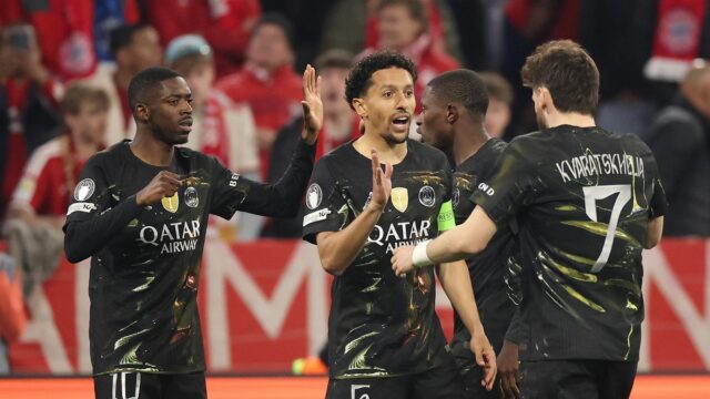 Ousmane Dembele (L) spôsobil zranenie Paris Saint-Germain pred finále Ligy majstrov proti Arsenalu.