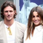 Jake Hall a slečna Beqiri na tenisovom šampionáte vo Wimbledone