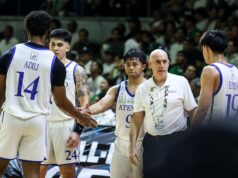 Tretia Ravena vidí návrat k sláve UAAP pre Ateneo v sezóne 89 Tréner Ateneo Blue Eagles Tab Baldwin UAAP