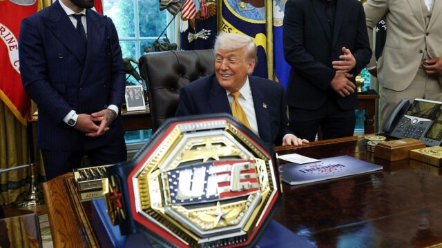 Trump odhalil vykreslenie osemuholníka Bieleho domu South Lawn pre UFC Freedom 250
