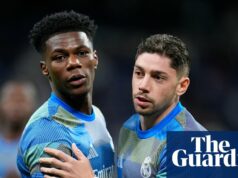 Valverde z Realu Madrid má stehy po súboji so spoluhráčom Tchouaménim | skutočný Madrid Valverde z Realu Madrid má stehy po súboji so spoluhráčom Tchouaménim | skutočný Madrid