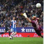 Vinicius Junior reaguje na víťazný zápas Realu Madrid
