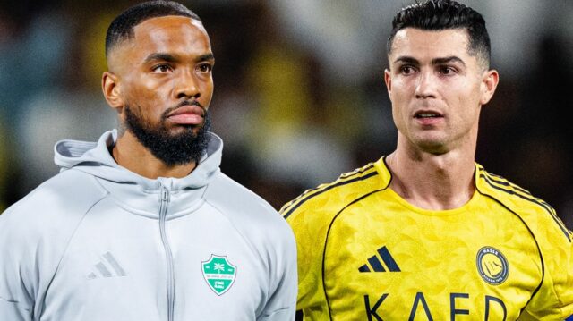 RIJÁD, SAUDSKÁ ARÁBIA – 13. FEBRUÁRA: Ivan Toney z Al Ahli oslavuje po strelení 5. gólu počas zápasu saudskoarabskej profesionálnej ligy medzi Al Shabab a Al Ahli v SHG Arene 13. februára 2026 v Rijáde v Saudskej Arábii. (Foto: Yasser Bakhsh/Getty Images)