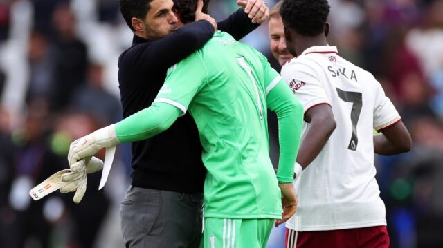 Mikel Arteta bol plný chvály na Davida Raya odkedy sa upísal Arsenalu