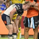 Hviezda Queenslandu Tom Dearden vážne pochybuje o otvorení série Origin koncom tohto mesiaca po škaredom zákroku počas piatkovej večernej straty 33:30 zlatých bodov Severného Queenslandu s Parramattou.