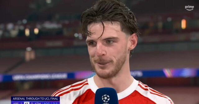 Výkop Declana Ricea v Chelsea hneď po tom, ako sa Arsenal dostal do finále Ligy majstrov | Futbal | Šport

