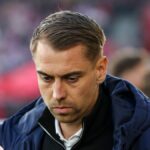 SOUTHAMPTON, ANGLICKO – 12. MÁJ: Hlavný tréner Tonda Eckert zo Southamptonu počas semifinále druhého kola play-off šampionátu Sky Bet medzi Southamptonom a Middlesbrough na St Mary's Stadium 12. mája 2026 v anglickom Southamptone. (Foto: Robin Jones/Getty Images)