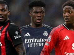 Vysnívaná jedenástka Man United v budúcej sezóne ako hviezda Realu Madrid a stredopoliar so 100 miliónmi libier sa pripojí Matheus Cunha z Manchestru United oslavuje strelenie gólu na 1:0 počas zápasu Premier League medzi Manchestrom United a Liverpoolom na Old Trafford 3. mája 2026 v Manchestri v Spojenom kráľovstve.