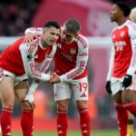 Španielsky manažér Arsenalu Mikel Arteta sa prizerá počas finálového futbalového zápasu anglického Ligového pohára medzi Arsenalom a Manchestrom City na štadióne Wembley v Londýne 22. marca 2026. (Foto: Glyn KIRK / AFP cez Getty Images) / POUŽÍVANIE OBMEDZENÉ NA REDAKCIU. Nepoužívajte s nepovoleným zvukom, videom, údajmi, súpiskami zápasov, logami klubov/ligy alebo „živými“ službami. Online použitie v zápase je obmedzené na 120 obrázkov. Ďalších 40 obrázkov môže byť použitých v predĺžení. Nie emulácia videa. Používanie sociálnych médií počas zápasu je obmedzené na 120 obrázkov. Ďalších 40 obrázkov môže byť použitých v predĺžení. Nepoužívajte v publikáciách o stávkach, hrách alebo publikáciách o jednotlivých kluboch/ligách/hráčoch. /