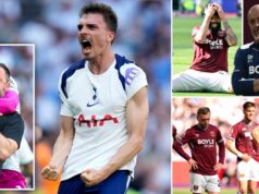 West Ham zostúpil z Premier League a pripravil sa na predaj, pretože Tottenham zaisťuje bezpečnosť Tréner West Hamu United Nuno Espirito Santo