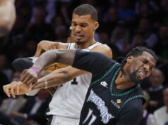 Wolves vyhrávajú po vyradení Victora Wembanyama zo Spurs, vyrovnanú sériu NBA: Play-off-San Antonio Spurs v Minnesote Timberwolves