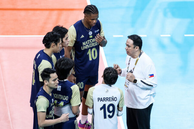 UAAP sezóna 88, muži, volejbal, finále, zápas 1 NU Bulldogs Dante Alinsurin