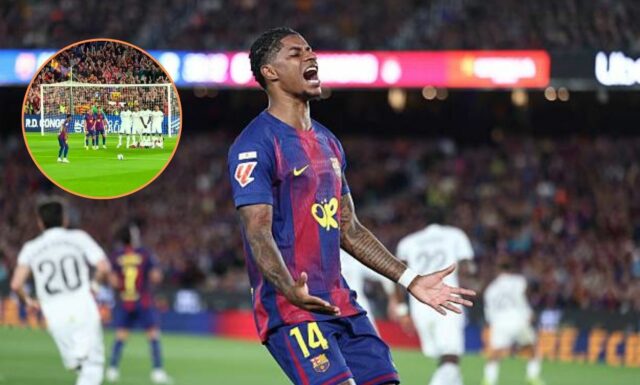 Zábery fanúšikov Marcus Rashford vs Real Madrid: Ohromujúci uhol z priameho kopu

