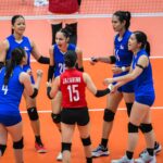 Alas Pilipinas počas zápasu proti Indonézii v zápase o bronz na SEA Games 2025 vo volejbale žien.
