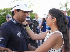 Zoznámte sa s manželkou Aarona Raia: Gaurika Bishnoi je profesionálna golfistka, ktorá ukradla show na Masters a pomohla mu inšpirovať ho k sláve PGA Championship Manželka Aarona Raia, Gaurika Bishnoi, tam bola, aby oslávila jeho hlavné majstrovské víťazstvo
