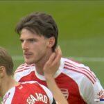 Instagramový príspevok Declana Ricea bol kývnutím na vzdorovitú správu, ktorú poslal spoluhráčovi Martinovi Odegaardovi po minulomesačnej porážke Arsenalu s Man City.