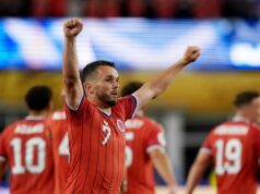 John McGinn v úvode Svetového pohára prekonal Škótsko po Haiti 13. júna 2026; Foxborough, Massachusetts, USA; Škótsky hráč John McGinn oslavuje strelenie prvého gólu. Povinný kredit: David Butler Ii-Imagn Images