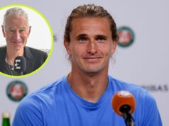 Alexander Zverev komentuje John McEnroe s názvom „absolute BS“. Alexander Zverev komentuje John McEnroe s názvom „absolute BS“.