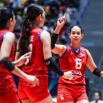 Alyssa Solomon a Alas Pilipinas počas zápasu s Austráliou na Pohári národov žien AVC 2026 v Candone. –MARLO CUETO/INQUIRER.net