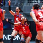 Alyssa Solomon a Alas Pilipinas počas zápasu s Austráliou na Pohári národov žien AVC 2026 v Candone.