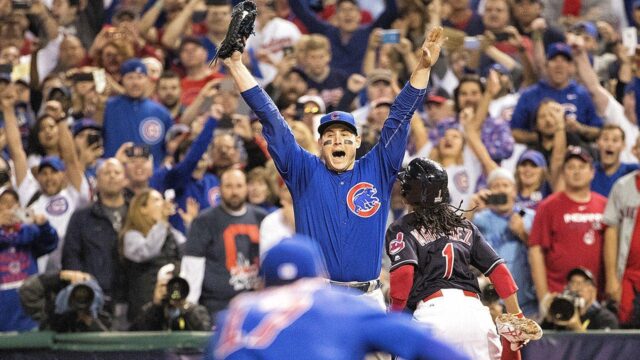 Anthony Rizzo sa zamýšľa nad Cubs prelomiť 108-ročné sucho World Anthony Rizzo sa zamýšľa nad Cubs prelomiť 108-ročné sucho World Series