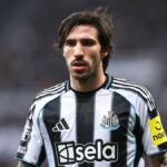 Sandro Tonali z Newcastle United počas zápasu Premier League medzi Newcastle United a Manchester United v St James' Park 4. marca 2026 v Newcastle upon Tyne, Spojené kráľovstvo