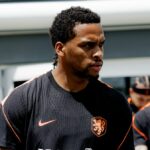 Jurrien Timber z Holandska počas Training MenTraining Holland na Etihad City Football Academy 7. júna 2026 v Orangeburgu v New Yorku v Spojených štátoch