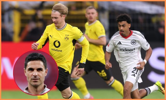 Arsenal sleduje prestup Nathaniela Browna z Eintrachtu Frankfurt
