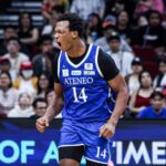 Divine Adili z Atenea reaguje počas zápasu proti UE na mužskom basketbalovom turnaji sezóny 88 UAAP.