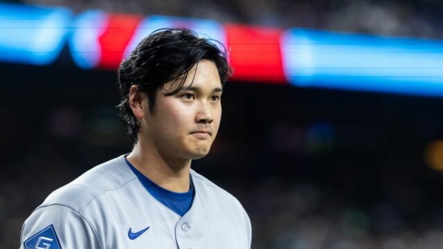 3. júna 2026; Phoenix, Arizona, USA; Los Angeles Dodgers určil stopéra Shoheia Ohtaniho v siedmej smene proti Arizona Diamondbacks na Chase Field. Povinný kredit: Mark J. Rebilas-Imagn Images