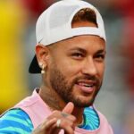 13. júna 2026; East Rutherford, New Jersey, USA; Po zápase reaguje Brazílčan Neymar Jr. Povinný kredit: Caean Couto-Imagn Images