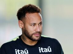 Brazílčan Neymar vylúčil zápas na majstrovstvách sveta s Haiti 17. júna 2026; Morristown, New Jersey, USA; Brazílčan Neymar Jr. počas tréningu. Povinný kredit: Caean Couto-Imagn Images