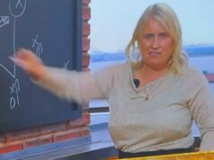 Bývalá televízna hviezda nazývaná „dinosaurom“ za „sexistickú“ kritiku vyšetrovateľky Emmy Hayesovej z ITV World Cup Analýza Emmy Hayesovej na tabuli