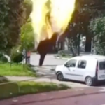 CCTV zachytáva moment smrtiaceho úderu na Záporoží na Ukrajine | Rusko-ukrajinská vojna