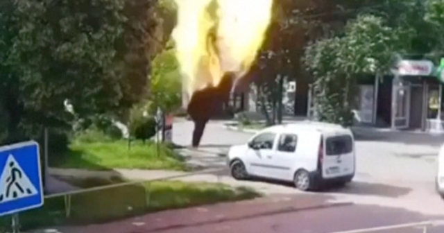 CCTV zachytáva moment smrtiaceho úderu na Záporoží na Ukrajine | Rusko-ukrajinská vojna
