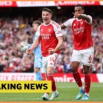 Viktor Gyokeres oslavuje gól za Arsenal