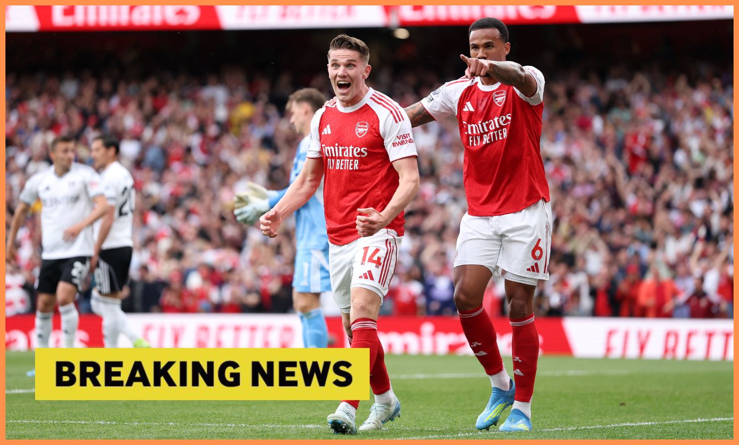 Viktor Gyokeres oslavuje gól za Arsenal