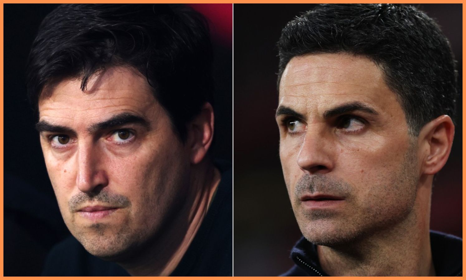 Andoni Iraola a Mikel Arteta