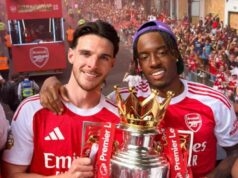 Duo Arsenalu Noni Madueke a Declan Rice brutálne vrátilo úder po výkope Djeda Spencea Declan Rice a Noni Madueke po porážke s PSG v Lige majstrov zaútočili proti Arsenalu.