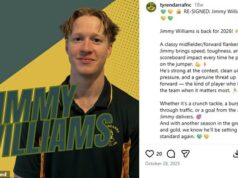 Footy Club nazýva hráča „nóbl“, pretože ho vítajú späť s otvorenou náručou napriek sexuálnemu napadnutiu dievčaťa (15) na tímovom výlete James Williams (na snímke) bol vlani v októbri opätovne podpísaný jeho viktoriánskym country klubom po odpykaní si trestu odňatia slobody za sexuálne napadnutie dospievajúceho dievčaťa počas tímového výletu do Adelaide.
