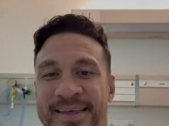Footy legenda Sonny Bill Williams je po zdravotnom strachu miechy urýchlene naliehavý na operáciu Sonny Bill Williams je zobrazený v nemocnici po núdzovej operácii na opravu abscesu, ktorý sa mu znepokojivo vytvoril blízko miechy, keď mu operovali krk.