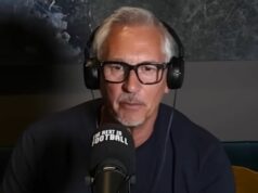 Gary Lineker podporuje Joaa Nevesa brutálnou reakciou na porážku Arsenalu v Lige majstrov Gary Lineker
